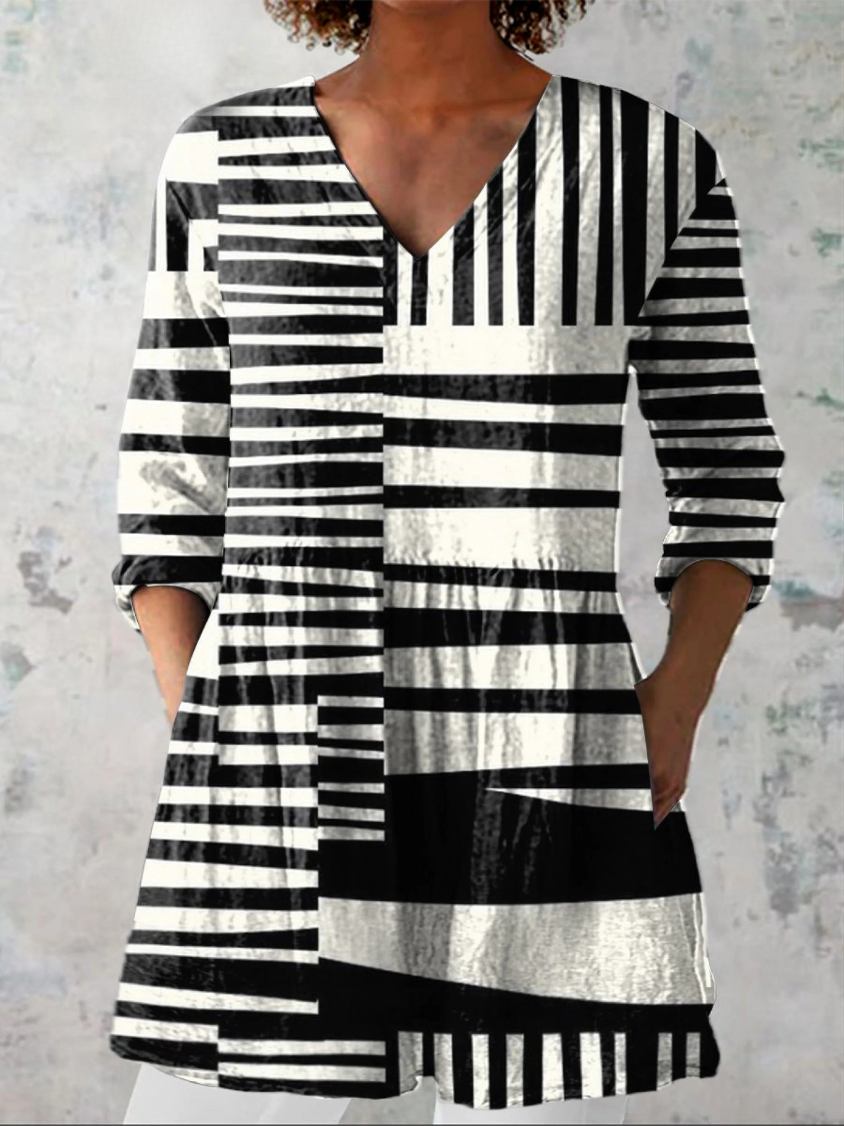 Capri | Langes V-Shirt