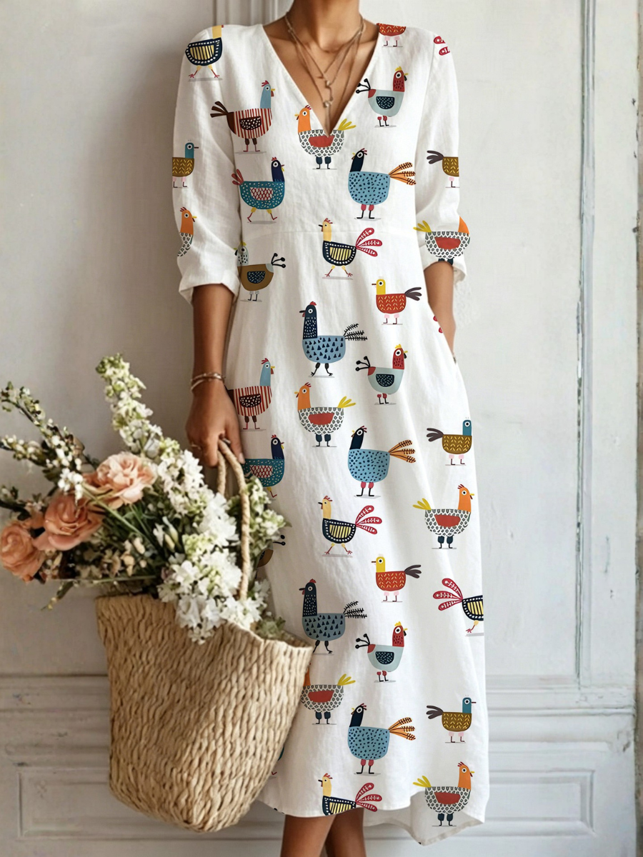 Langes Boho-Kleid