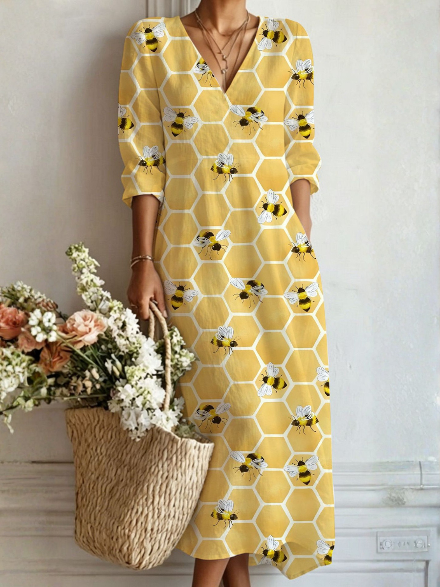 Langes Boho-Kleid