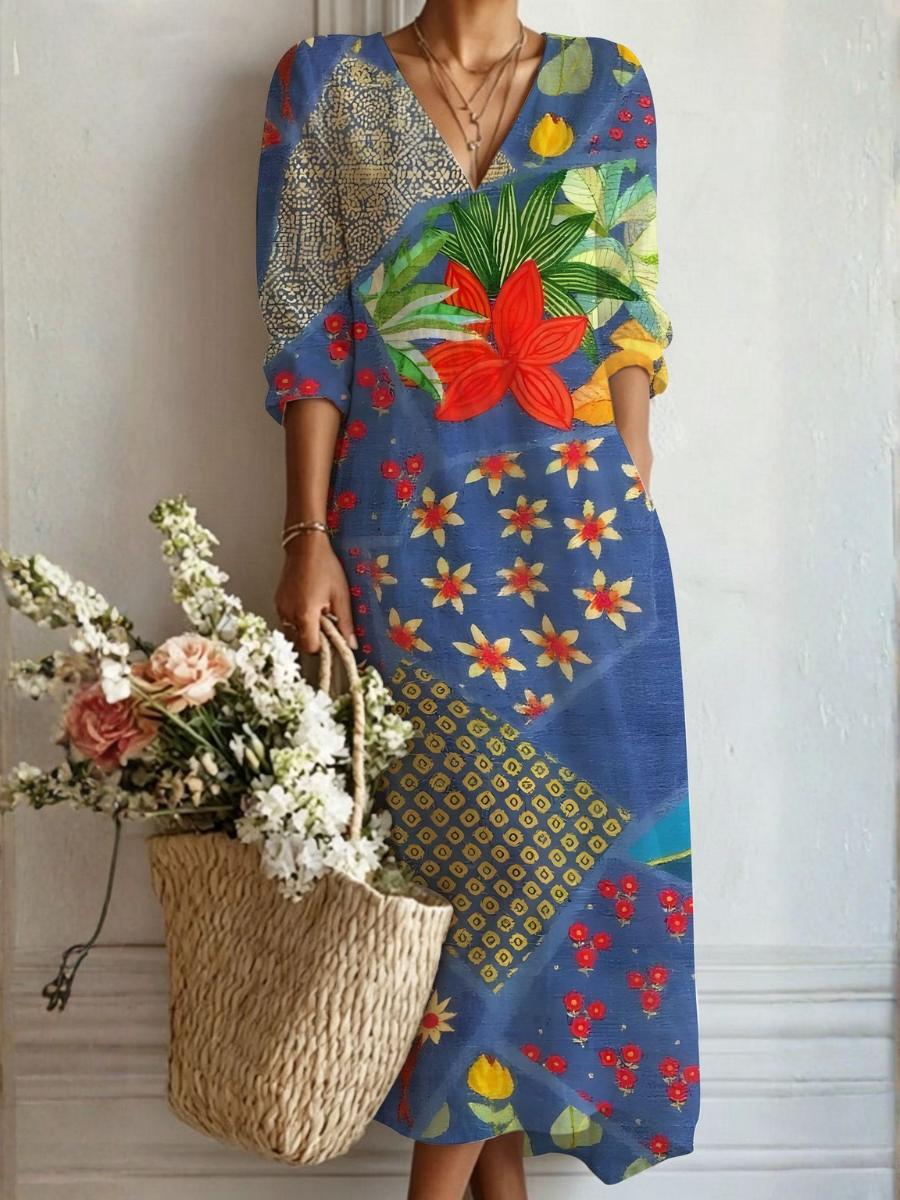 Langes Boho-Kleid