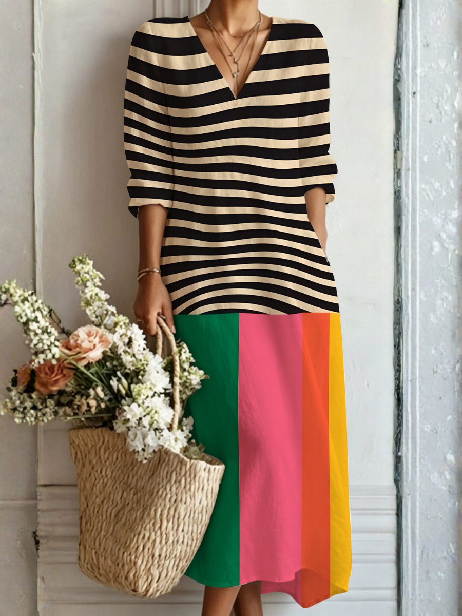 Langes Boho-Kleid