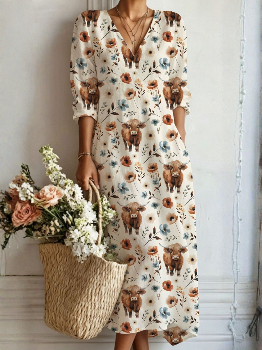 Langes Boho-Kleid