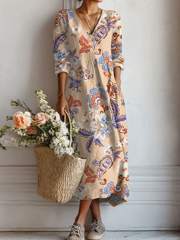 Langes Bohemian Kleid