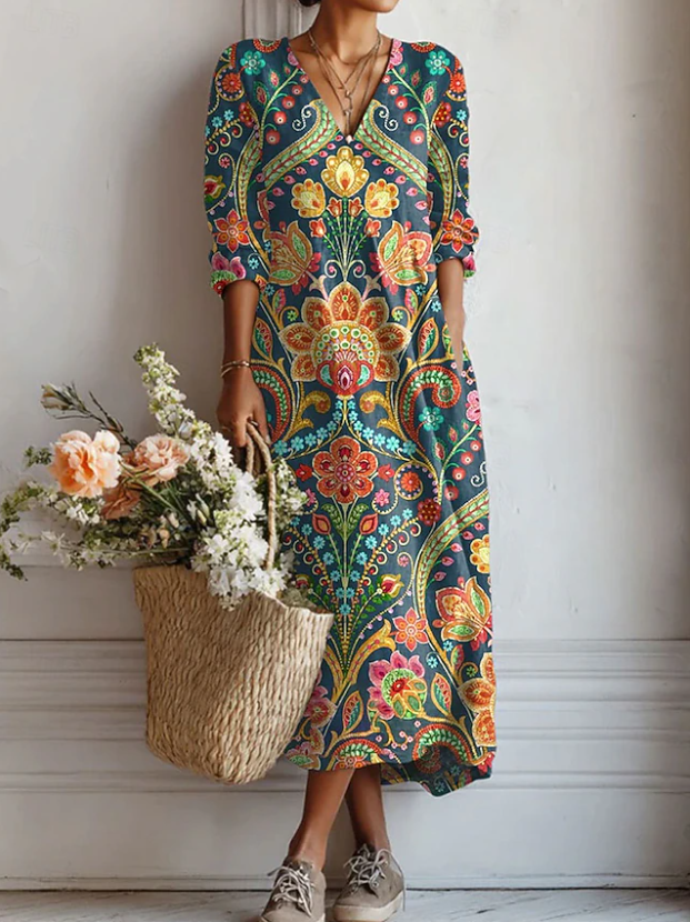 Langes Boho-Kleid
