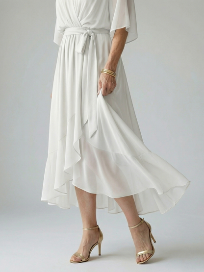 Elric | Leichtes Midi-Kleid mit Drapierung