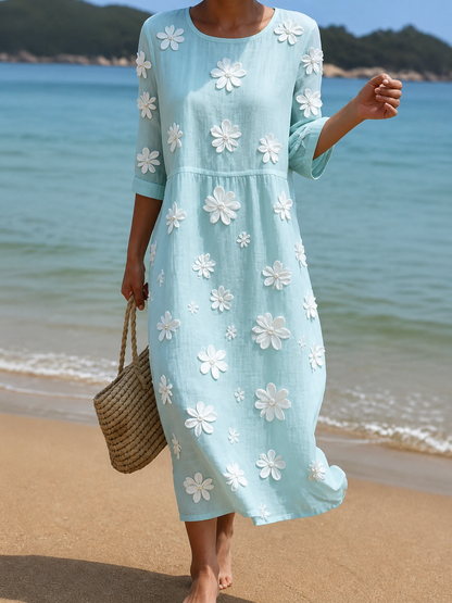 Alessia | Damen Casual Kleid mit floralem Muster