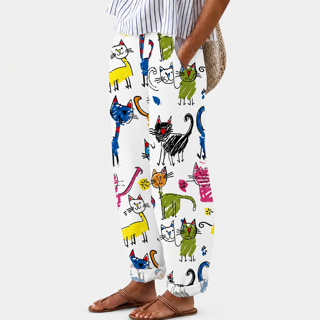 Bequeme Hosen Glückliche Katzen