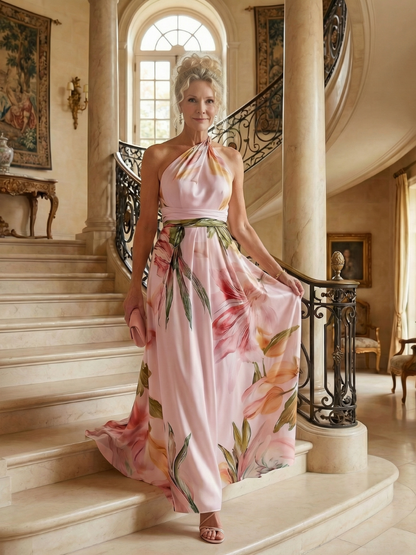 Amiel | Leichtes Floral-Maxikleid