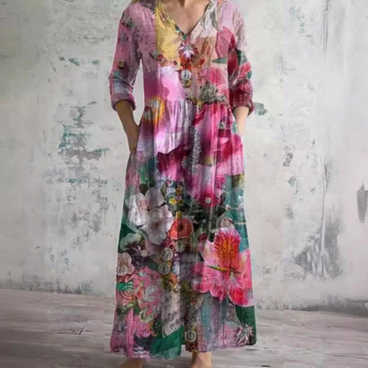Rosa | Langes Kleid