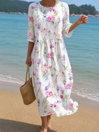 Meret | Damen Freizeitkleid mit Blumenmuster