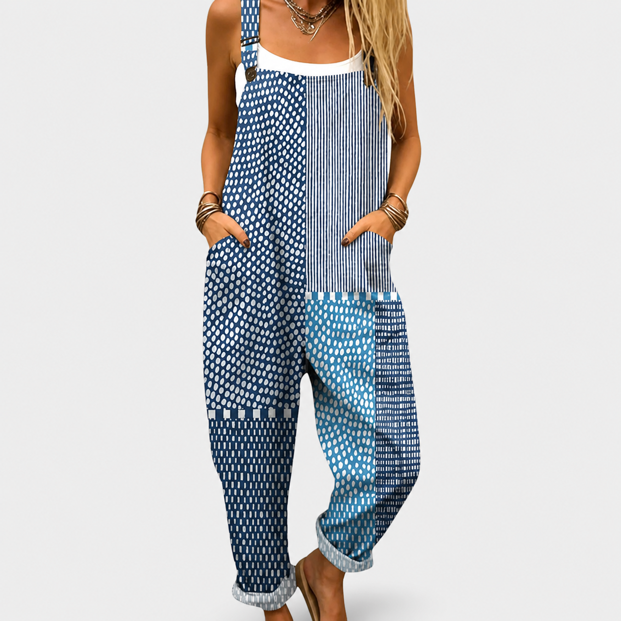 Leichte und fröhliche Latzhose