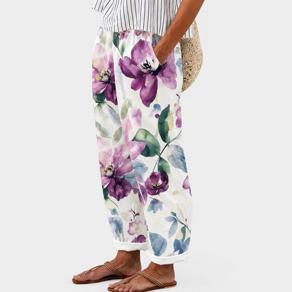 Lavendra | Bequeme Lavendelblüten-Hosen