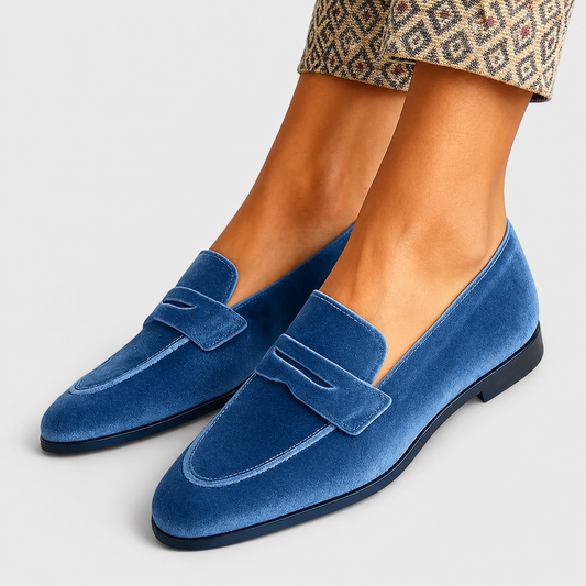 Louise™ | Weiche Samt-Mokassins