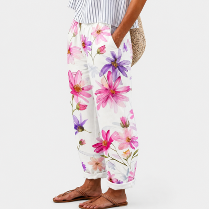 Blume | Blumige Komfort-Gartenhosen