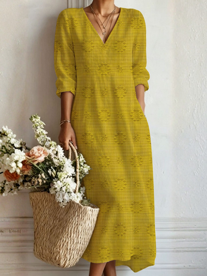 Wilhelmina | Langes Boho-Kleid