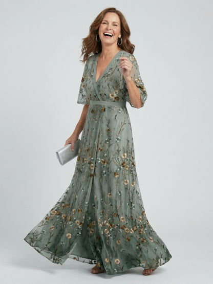 Maxikleid Halter Bloom Flow Selora