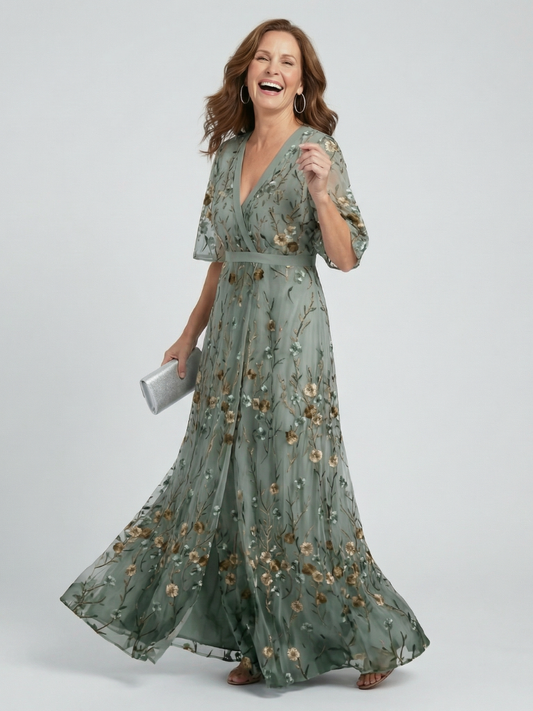 Maxikleid Halter Bloom Flow Selora