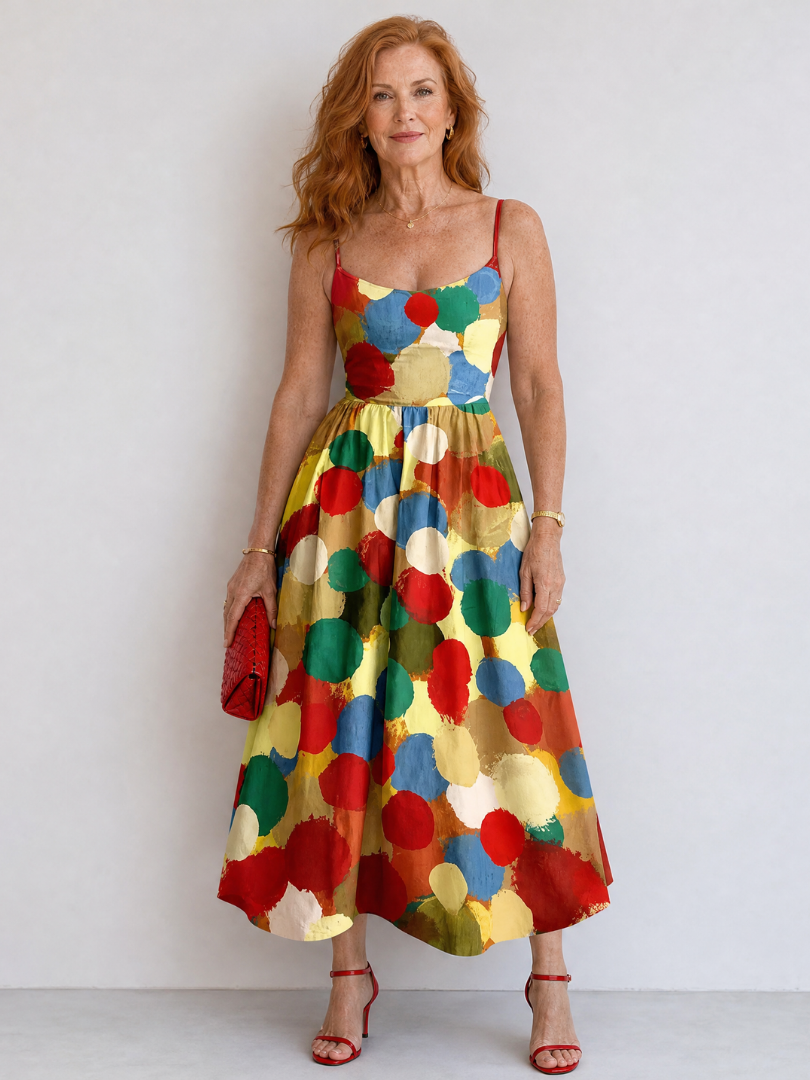 Auvelle | Midi-Kleid mit Punkten
