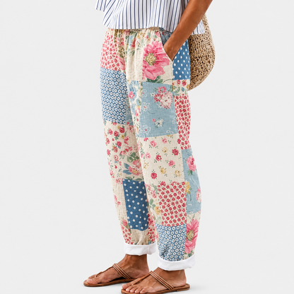 Marisol | Vintage Patchwork Bequeme Hosen