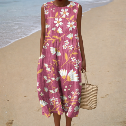 Gwendolyn | Bequemes ärmelloses Sommerkleid