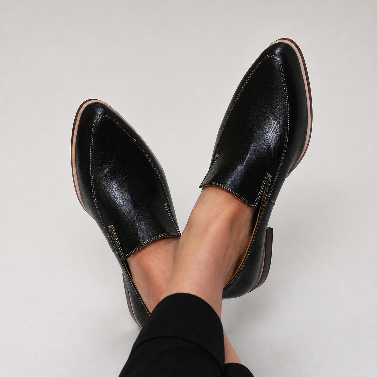 Zofia™ | Mocasín Patchwork Schwarz