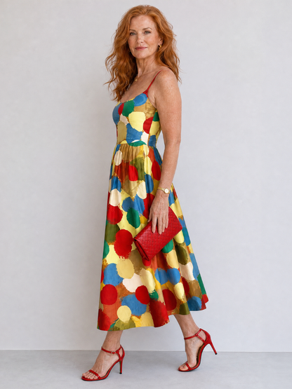 Auvelle | Midi-Kleid mit Punkten