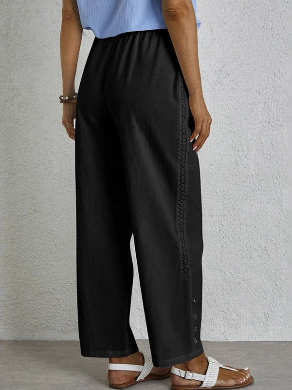 Shania - Relaxed Hose mit Knöpfen