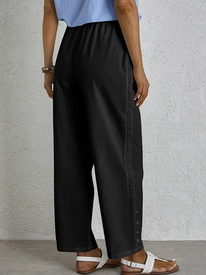 Shania - Relaxed Hose mit Knöpfen