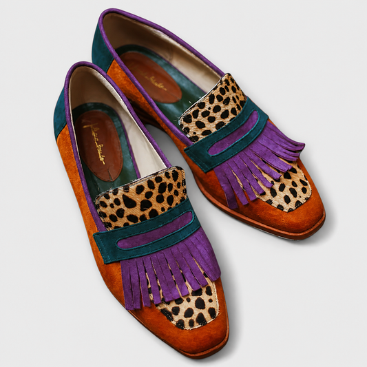 Fallon™ | Brauner Leopardenmokassin