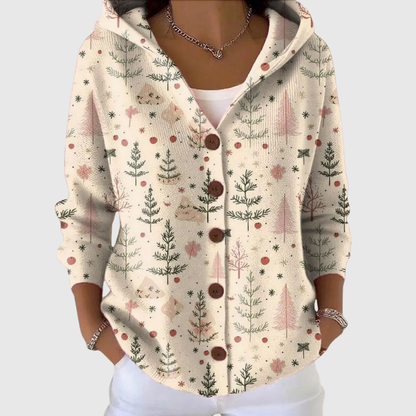 Luise | Bequemer Strickcardigan mit Kapuze