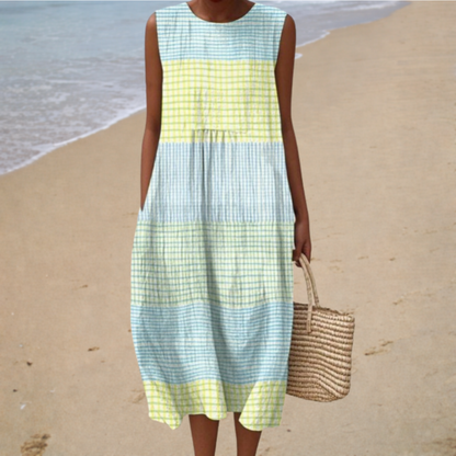 Nina | Bequemes ärmelloses Sommerkleid