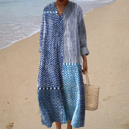 Aurelie | Figurschmeichelndes Sommerkleid mit Muster