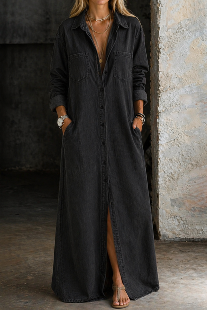 Delana | Kleid mit Knopf