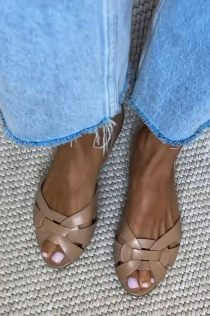 Serafina | Geflochtene Sandalen Natur