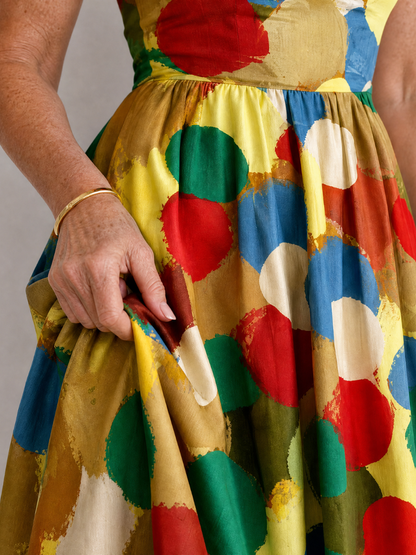 Auvelle | Midi-Kleid mit Punkten