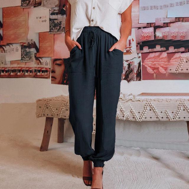 Kaeli – Elegante Hose mit Verstellbarem Bund