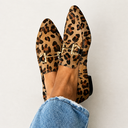 Gia | Elegante Mokassins Leopard