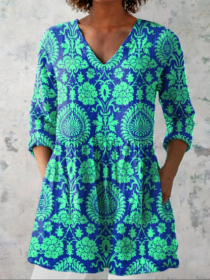 Beatrix | Weite Bluse mit V-Ausschnitt