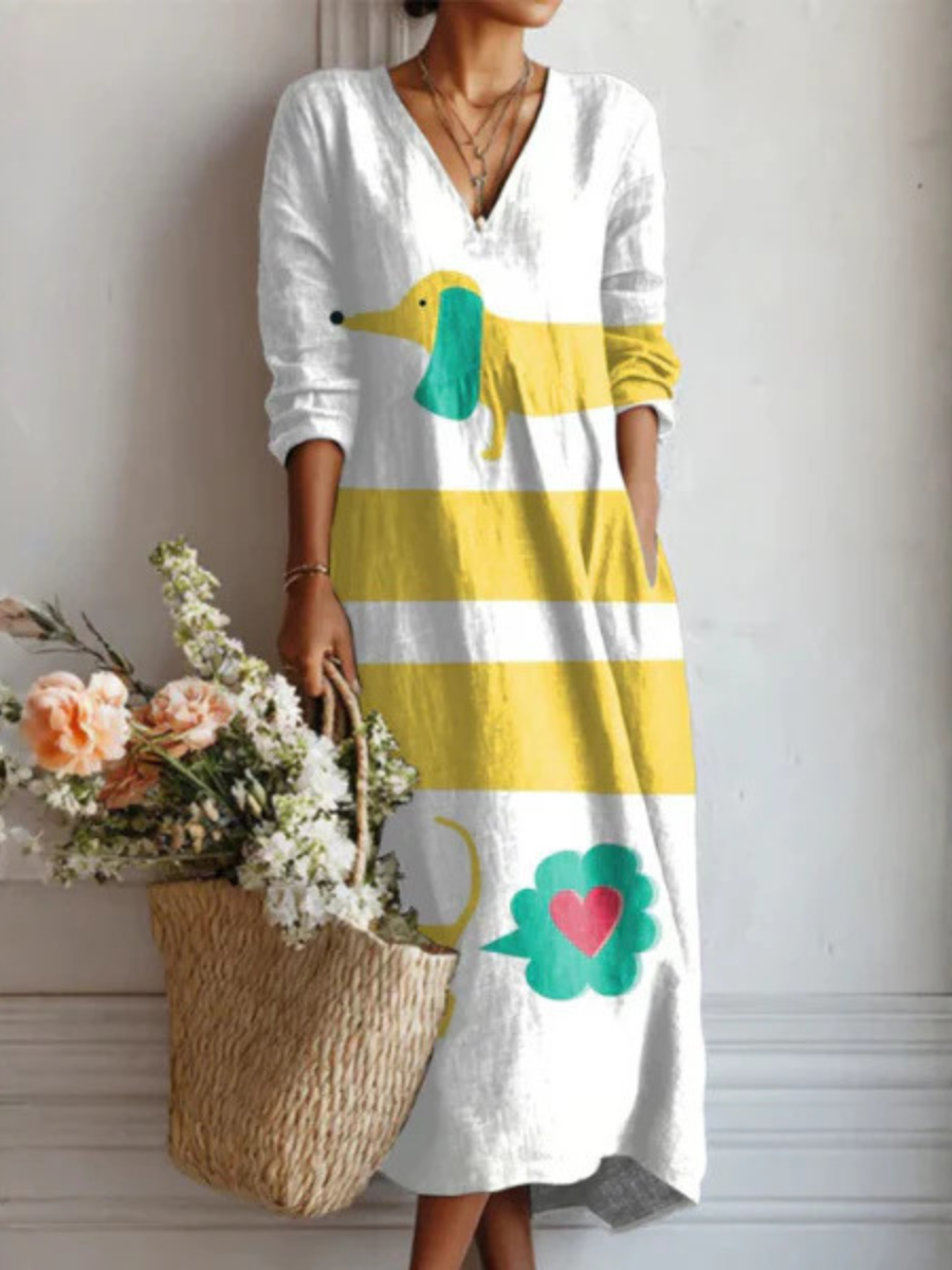 Langes Boho-Kleid