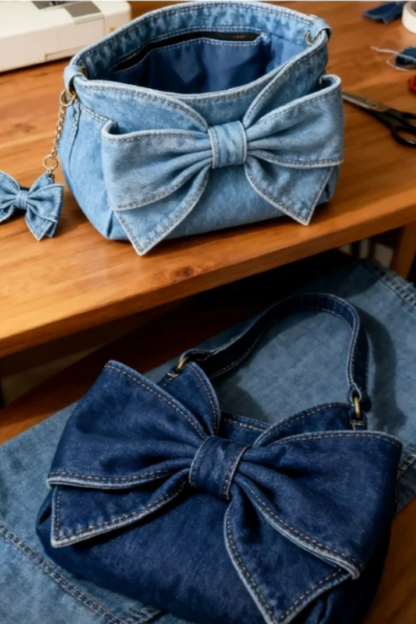 Anika | Retro Tasche mit Schleife