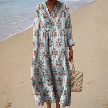 Ursina | Bedrucktes Sommerkleid, das die Figur betont