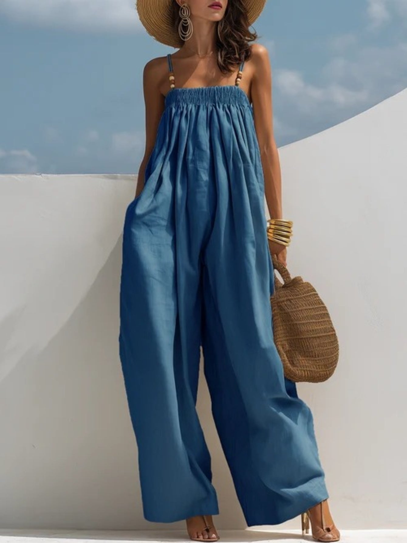 Madison | Jeans Overall mit Weiten Beinen