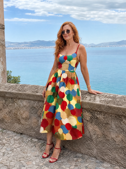 Auvelle | Midi-Kleid mit Punkten