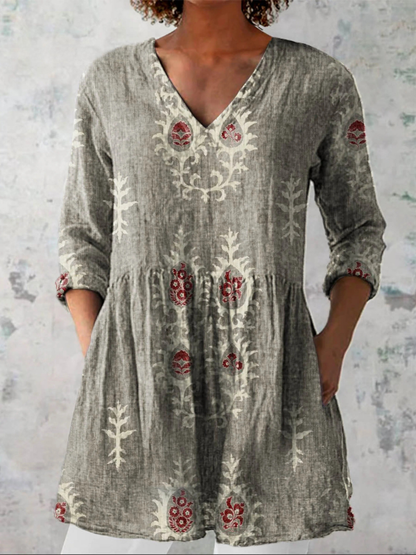 Maeve | Weite Bluse mit V-Ausschnitt