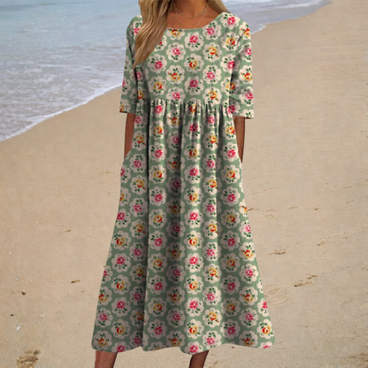 Langes, fließendes, schickes und bequemes Kleid