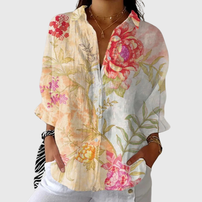 Enara | Leichte und farbenfrohe Bluse mit Muster