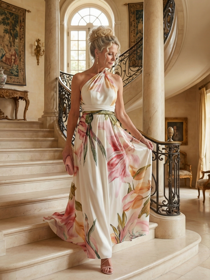 Amiel | Leichtes Floral-Maxikleid
