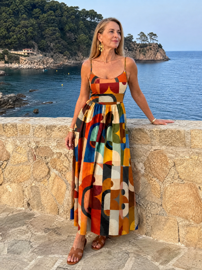 Auvelle | Midikleid mit geometrischem Muster