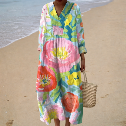 Mavie | Figurschmeichelndes Sommerkleid mit Muster