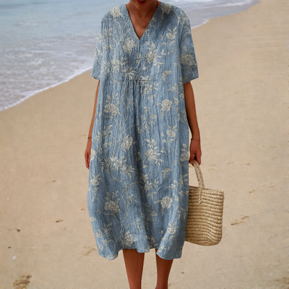 Ronja | Vorteilhaftes bedrucktes Sommerkleid